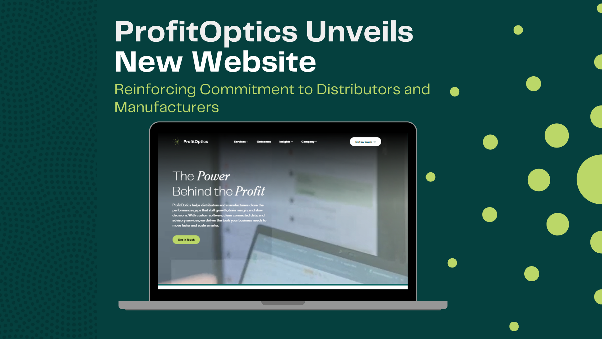 ProfitOptics Unveils New Website Reinforcing Commitment to Distributors and Manufacturers